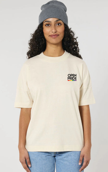 beiges organic Oversized T-Shirt Be Pride 