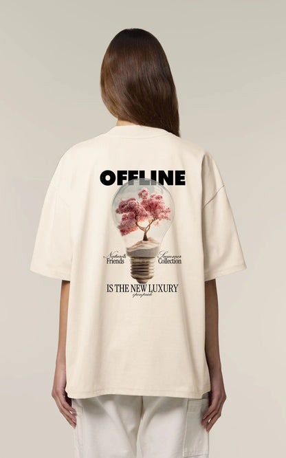 offline is the new luxury Oversized Unisex T-Shirt in urbanem Streetwear-Stil – Nachhaltig & vegan 